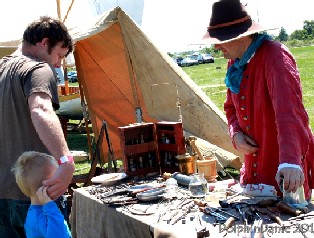 Surgeon explaining table