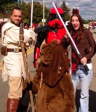 Amanda with Star Wars people