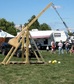 Trebuchet launching
