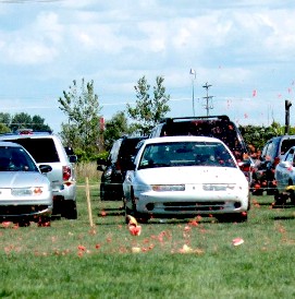 An exploding watermelon