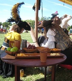 Marci and Trish having lunch