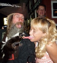 The skunk gets tongue