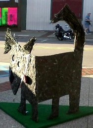 Black Arf Walk Dog