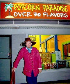 Mission in front of Popcorn Paradise