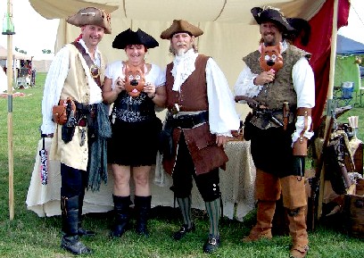 Becci at the Kid's Tent with Dennis