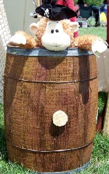 Flapjack in a barrel