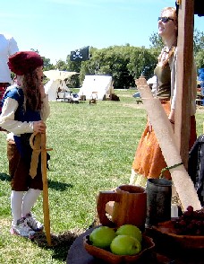 Girl in pink tennis shoes