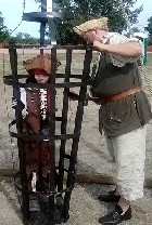 Trapped skeleton pirate