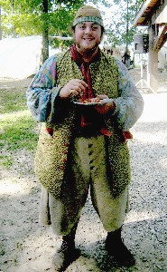 Stephen Priddy eating bacon