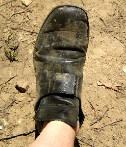 Mission's dirty shoe