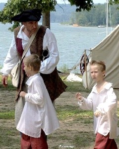 Zach and Ryan Thatcher with Silas