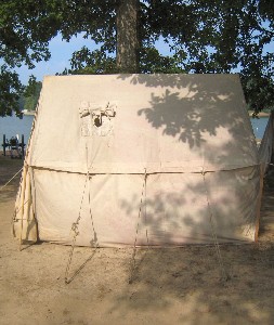 A tent with a vent