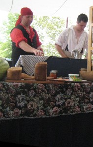 Brandon preparing food