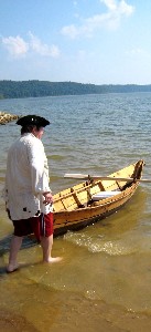 Jay Babcock puts his boat in the water