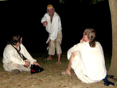 Mark telling stories to Jay and Sam