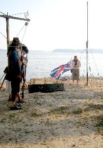 A motley line of rifleman