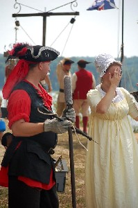 Brandon and Chole on cannon crew