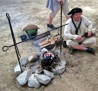 Sam cooking at Chole's