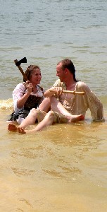 Sam and Carol in the water 2