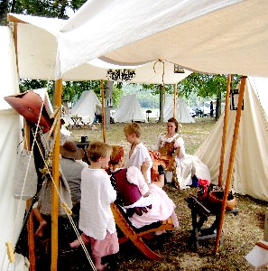 The Thatcher's crew under a fly