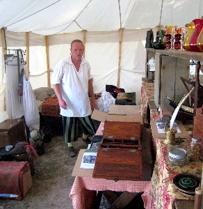 Steven Caudill in the back of his shop