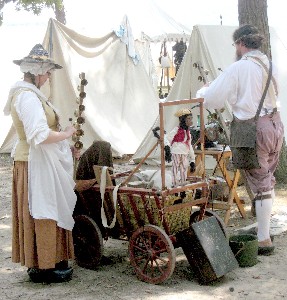 The folks with the puppet show