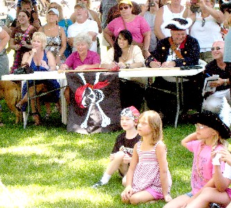 The judges sitting at their table