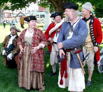 Pirates under the tree in the park