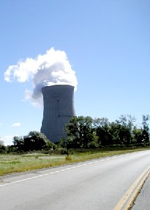 Road past Davis Besse Nuclear Plant