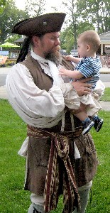 M.A. d'Dogge looking at the kid