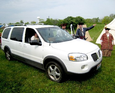 Mark Gist directing the Bagley van