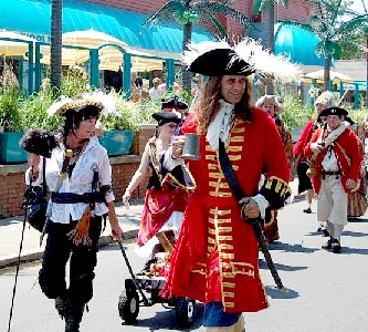Mike in front of the wagon