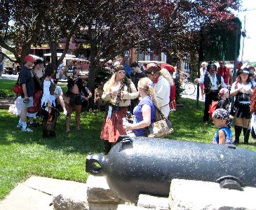 Pirates gathered in preparation for the parade 1