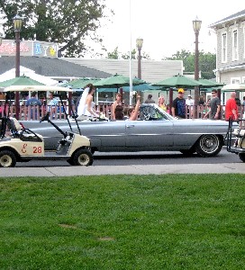 Bachelorettes in a convertible