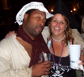 Ed and Sue swap hats