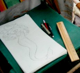 Georgia's Drawing of a Mermaid