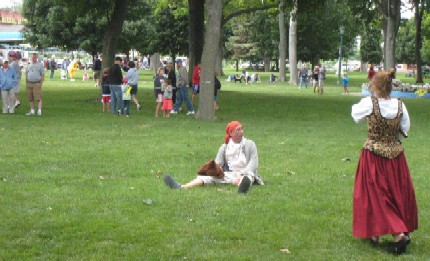 Silas and Connie on battlefield