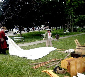 Michael and Bryan set up a Canvas Fly