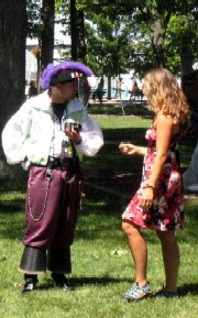 Animated woman & pirate 1