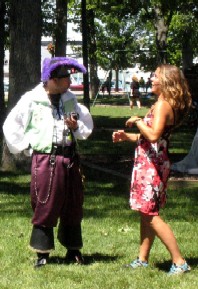 Animated woman & pirate 3