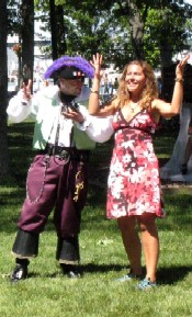 Animated woman & pirate 6
