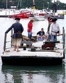 Mark on the barge again