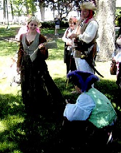 Georgia and Thomas talking