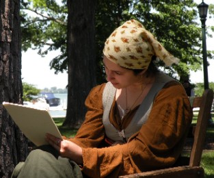 Georgia drawing at the costume contest