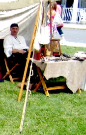 Bryan hanging at the surgeon's tent