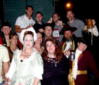 The crew and some hangers on