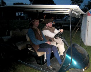 George and I ferrying people