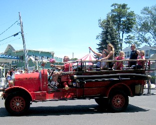 Antique fire engine