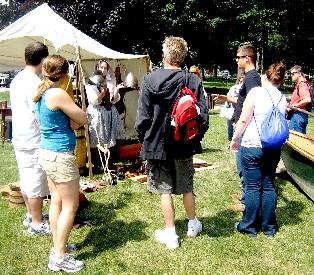 Lisa explaining the weapons barrel