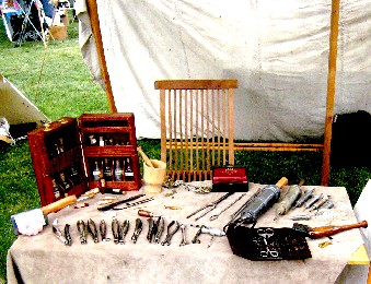 Left side of the surgical table